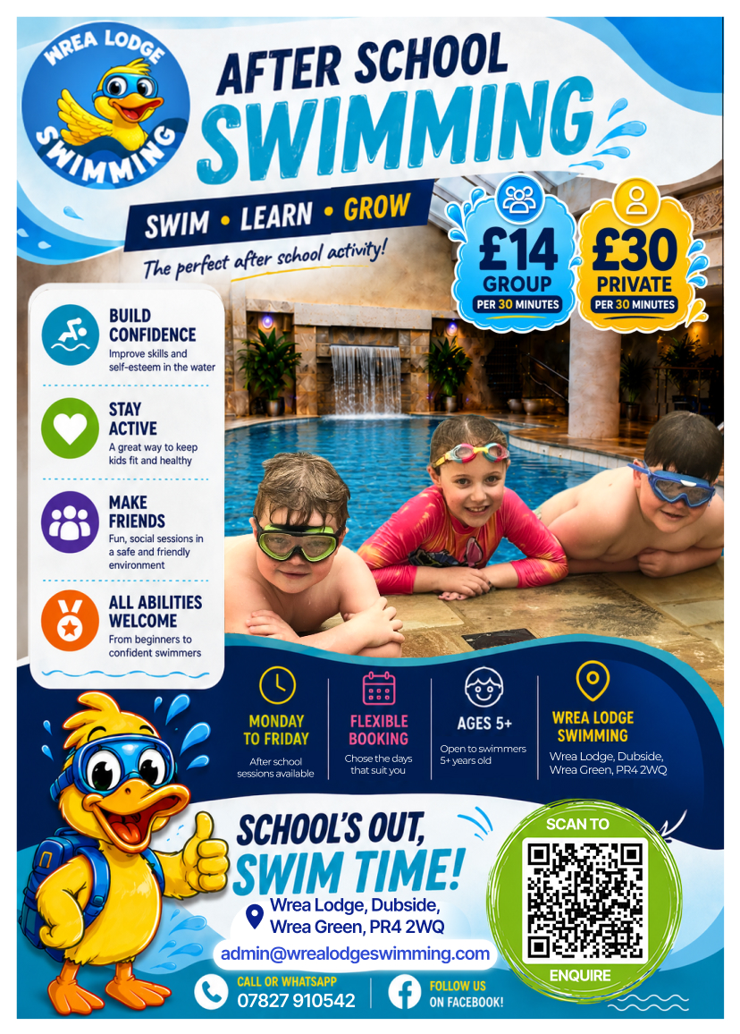 swimming lesson leaflet